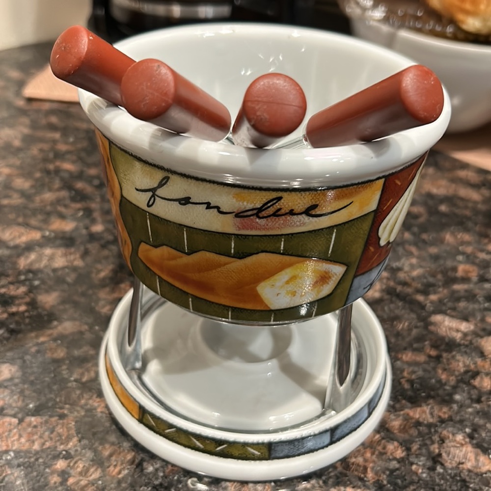 Jo!e Sweet Impressions Chocolate / Cheese Fondue Set